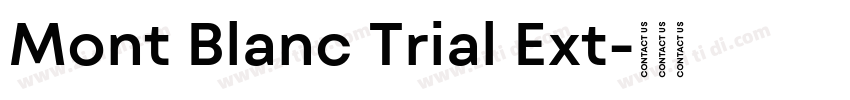 Mont Blanc Trial Ext字体转换